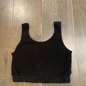 Brandy Melville black cropped tank top